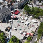 Prise de vue aérienne de festival des z'allumés à Cholet